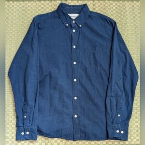 Corridor NYC SS20 Indigo Rainbow Dobby Shirt in Blue/Pastel Men's Size Small